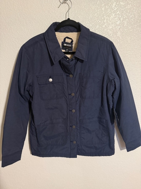 Jackets & Blazers - Outdoor Research Naval Blue Lined Chore Coat Water Resistant Size Medium NWT